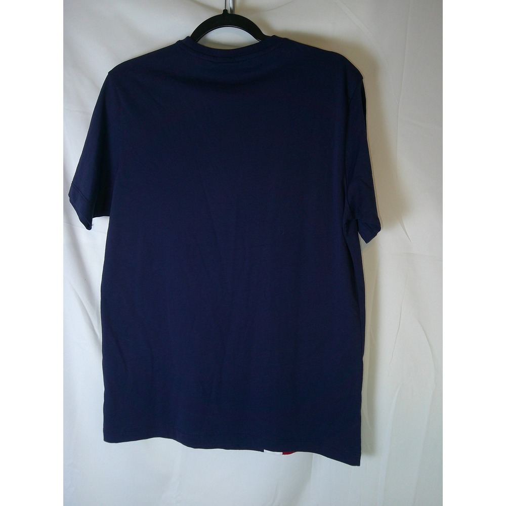 US Polo Assn Mens Navy Blue Red White Stripe American Flag T-Shirt Small - Picture 2 of 3